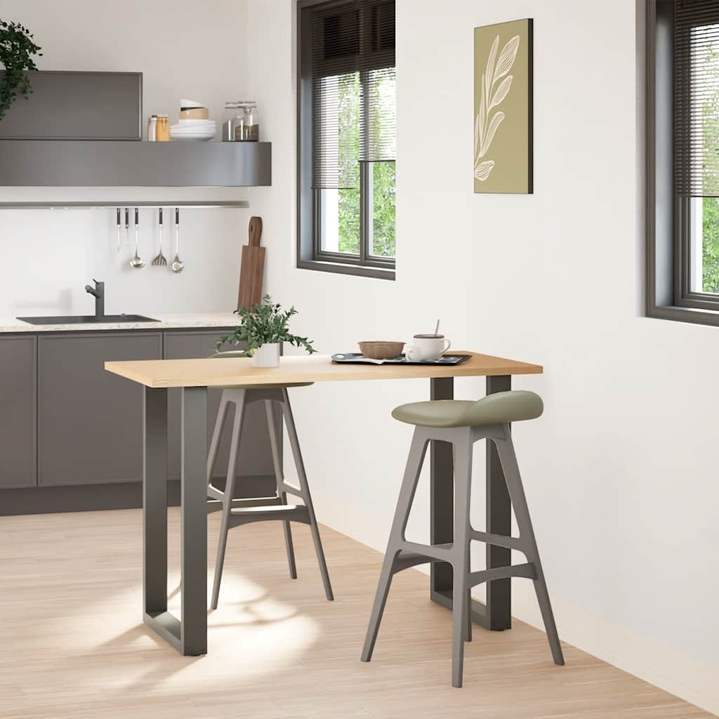 Bar Table Legs U-Shaped Steel 2 pcs Anthracite 60 x (90-91) cm