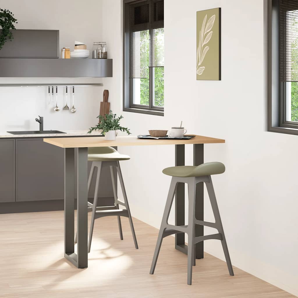 Bar Table Legs U-Shaped Steel 2 pcs Anthracite 40 x (100-101) cm