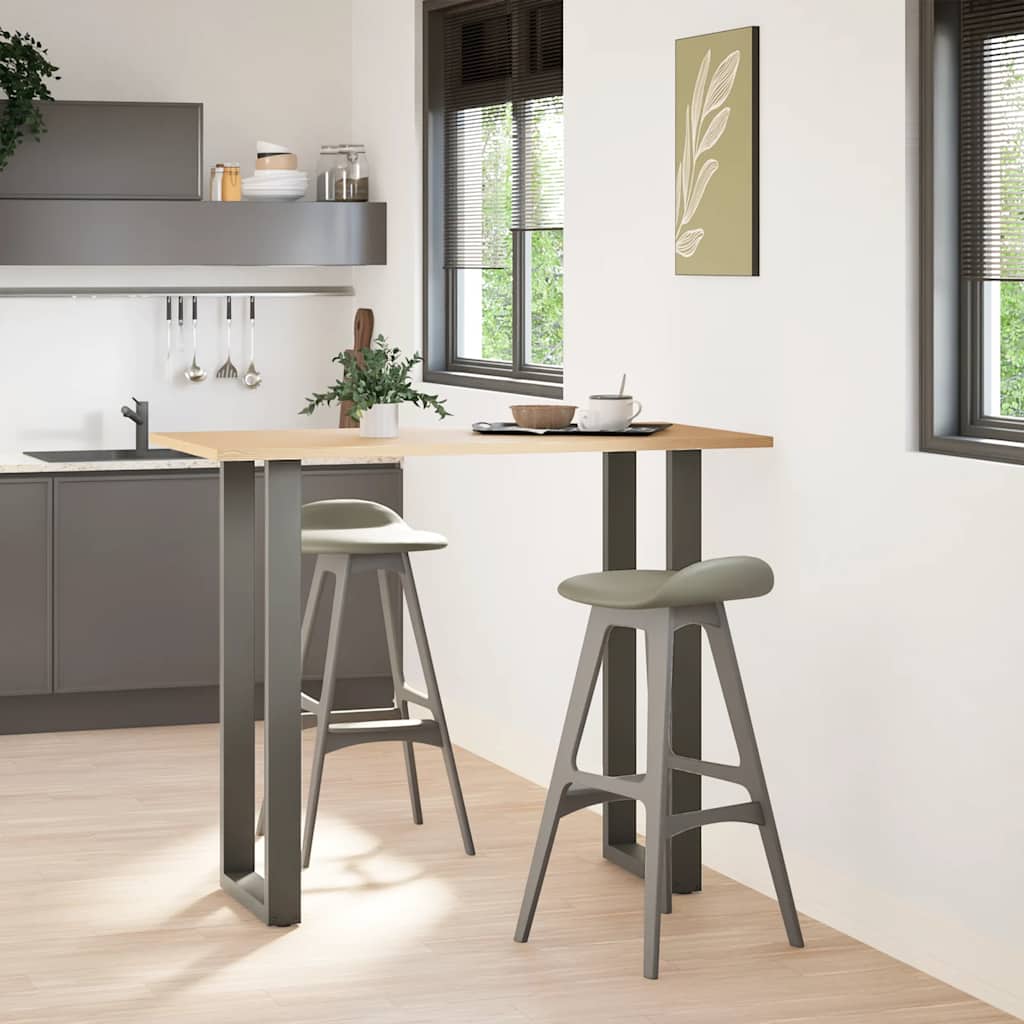 Bar Table Legs U-Shaped Steel 2 pcs Anthracite 40 x (110-111) cm