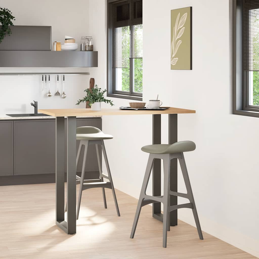 Bar Table Legs U-Shaped Steel 2 pcs Anthracite 50 x (110-111) cm