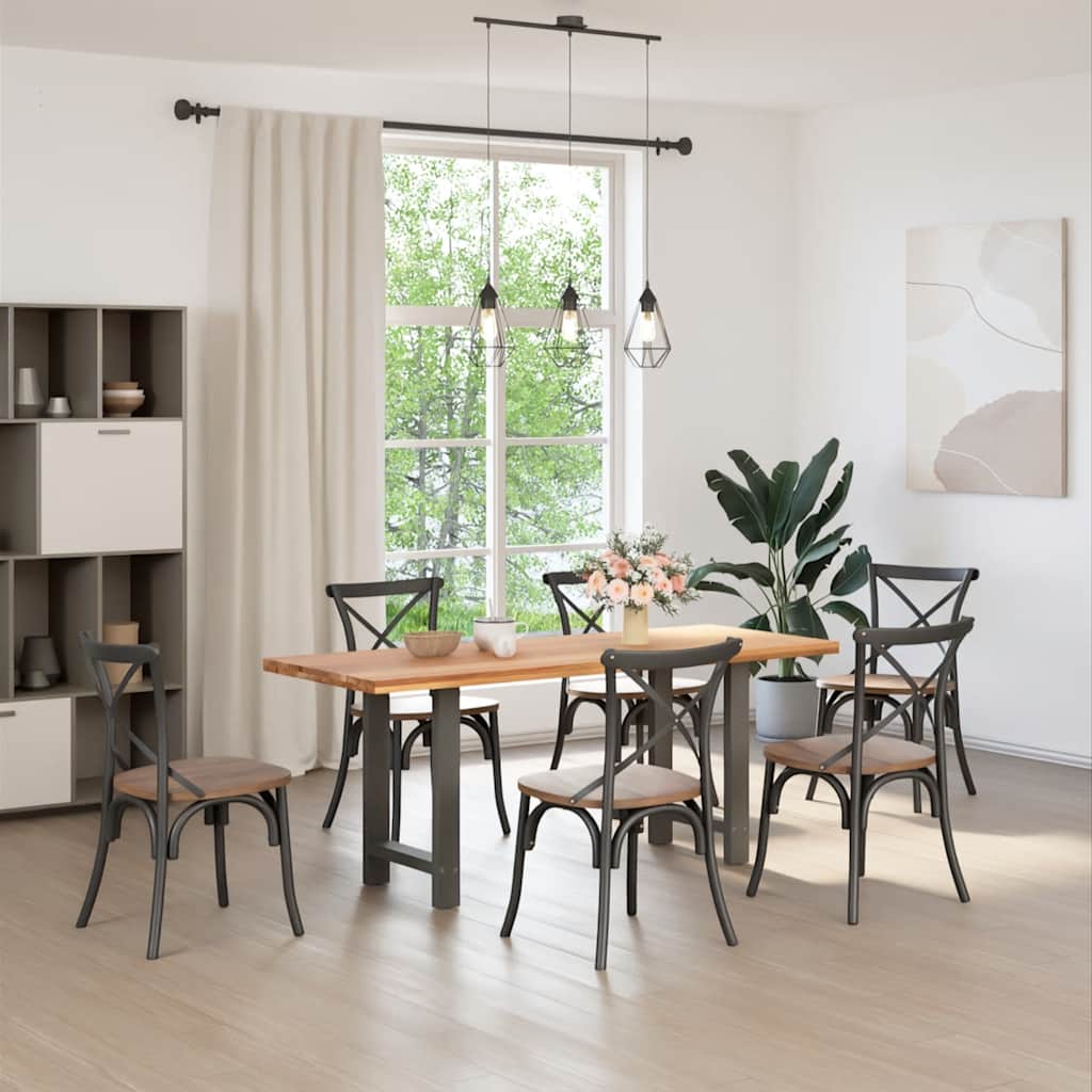Bar Table Legs 2 pcs Steel Anthracite 60 x (72-73) cm