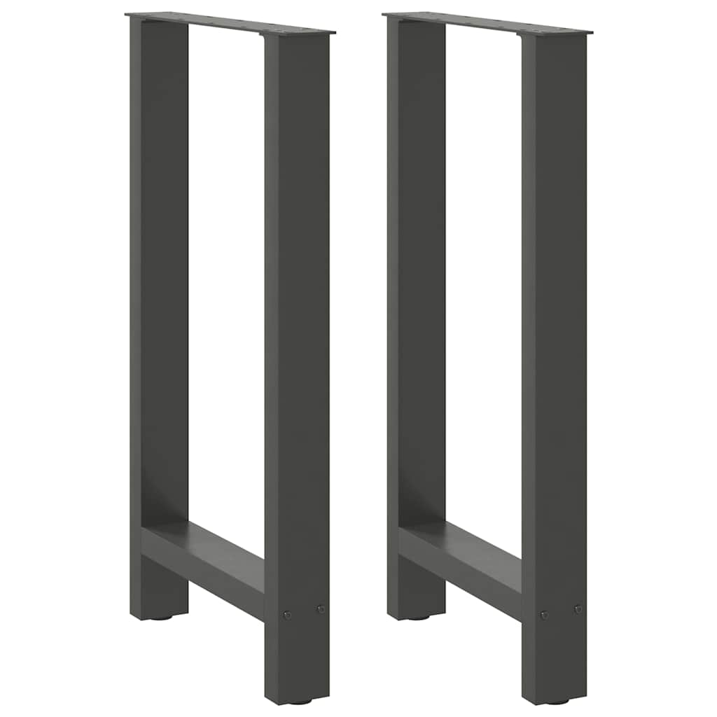 Bar Table Legs 2 pcs Steel Anthracite 40 x (90-91) cm
