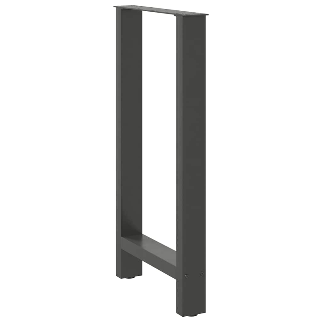 Bar Table Legs 2 pcs Steel Anthracite 40 x (90-91) cm