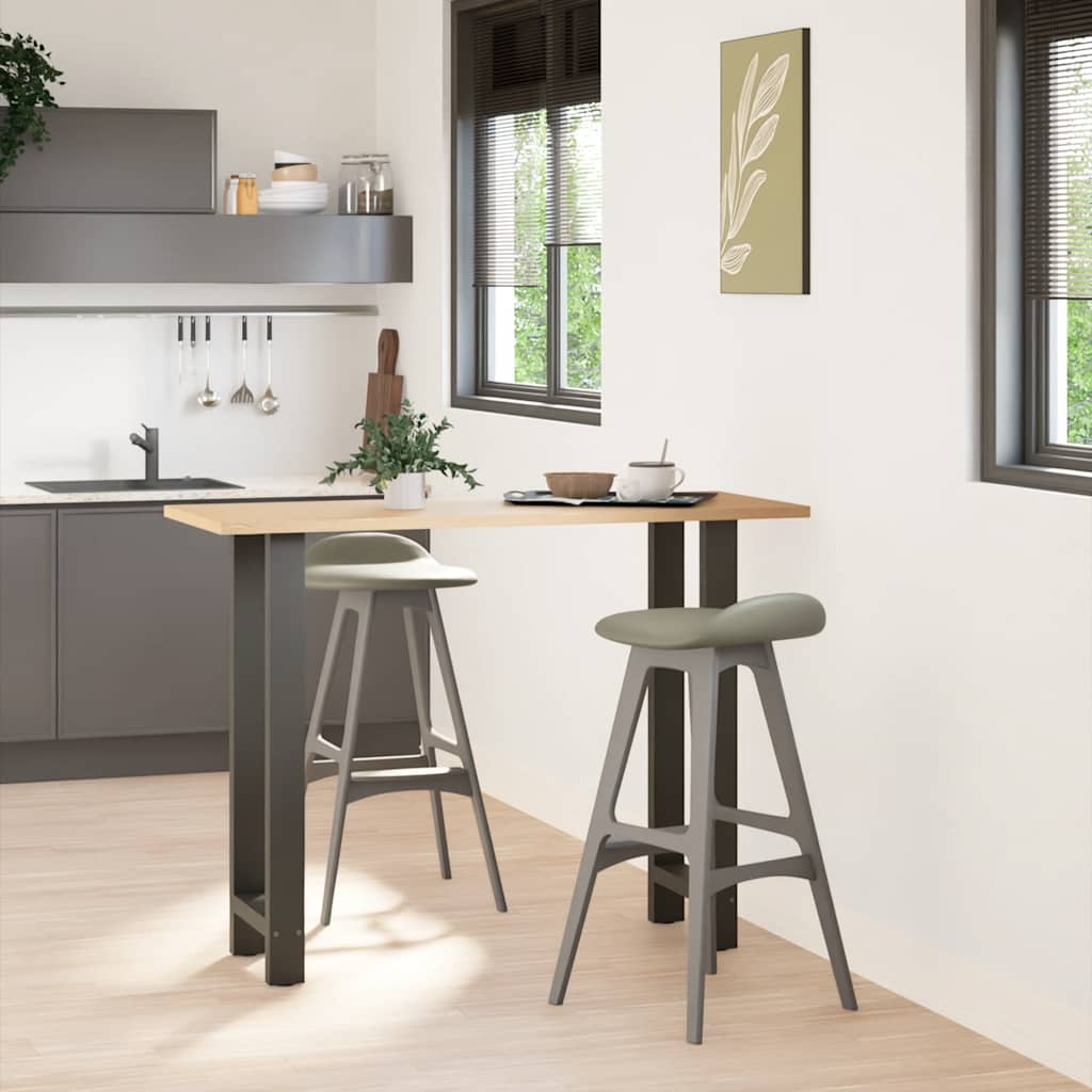 Bar Table Legs 2 pcs Steel Anthracite 40 x (100-101) cm
