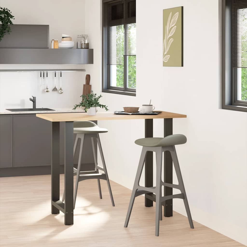 Bar Table Legs 2 pcs Steel Anthracite 60 x (100-101) cm