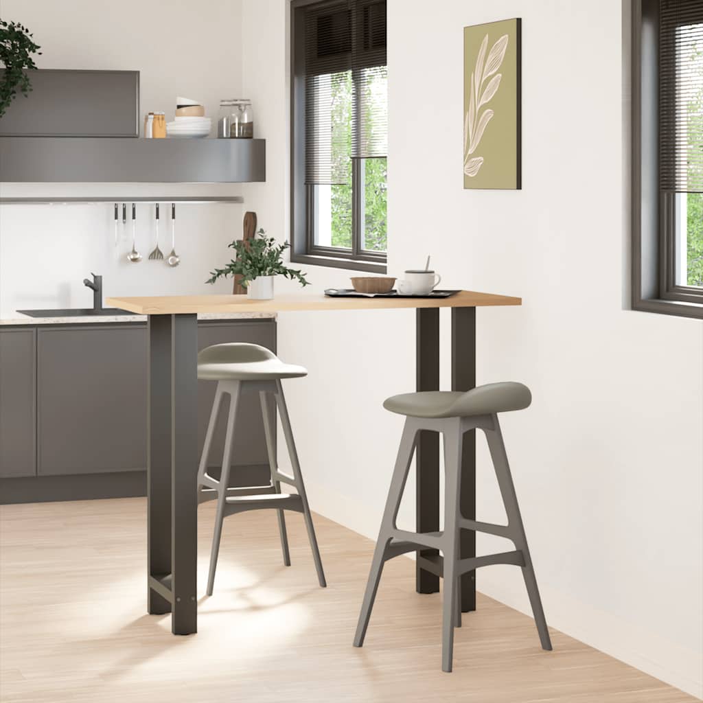 Bar Table Legs 2 pcs Steel Anthracite 40 x (110-111) cm