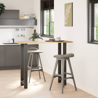 Bar Table Legs 2 pcs Steel Anthracite 40 x (110-111) cm