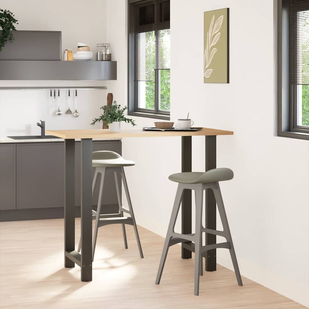 Bar Table Legs 2 pcs Steel Anthracite 60 x (110-111) cm