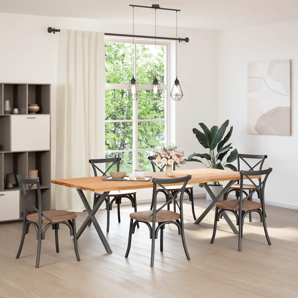 Coffee Table Legs X-Shaped 70x(30-31) Steel 2 pcs Anthracite 90 x (72-73) cm (40 mm)