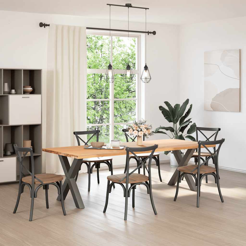 Coffee Table Legs X-Shaped 70x(30-31) Steel 2 pcs Anthracite 70 x (72-73) cm (80 mm)