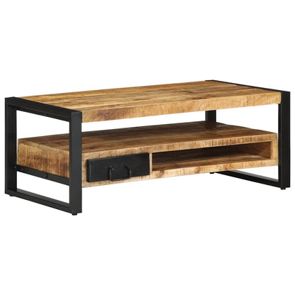 Coffee Table 90x50x36 cm Solid Rough Wood Mango Solid rough mango wood