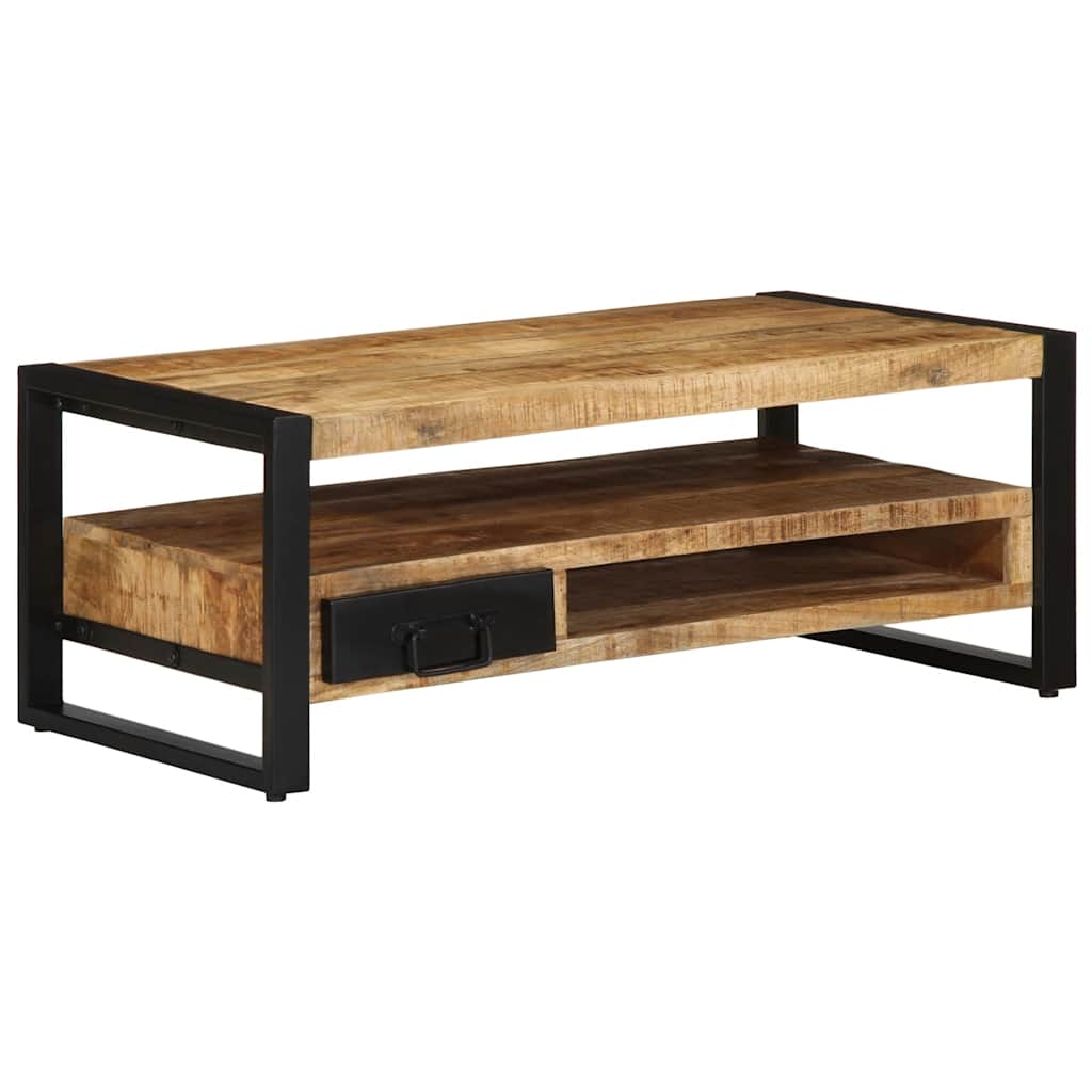 Coffee Table 90x50x36 cm Solid Rough Wood Mango Solid rough mango wood