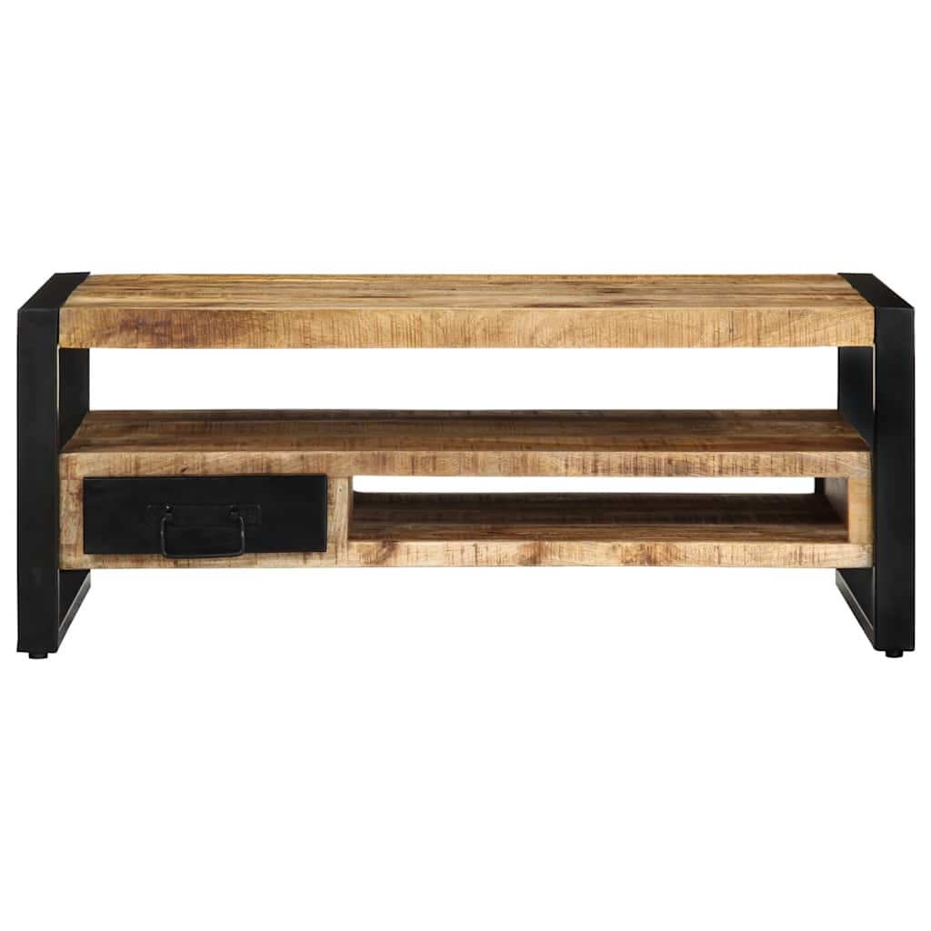 Coffee Table 90x50x36 cm Solid Rough Wood Mango Solid rough mango wood
