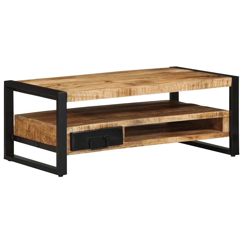 Coffee Table 90x50x36 cm Solid Rough Wood Mango Solid rough mango wood