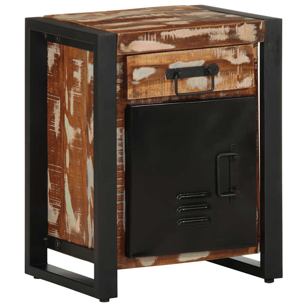 Bedside Cabinets Solid Rough Wood Mango Multicolour 1