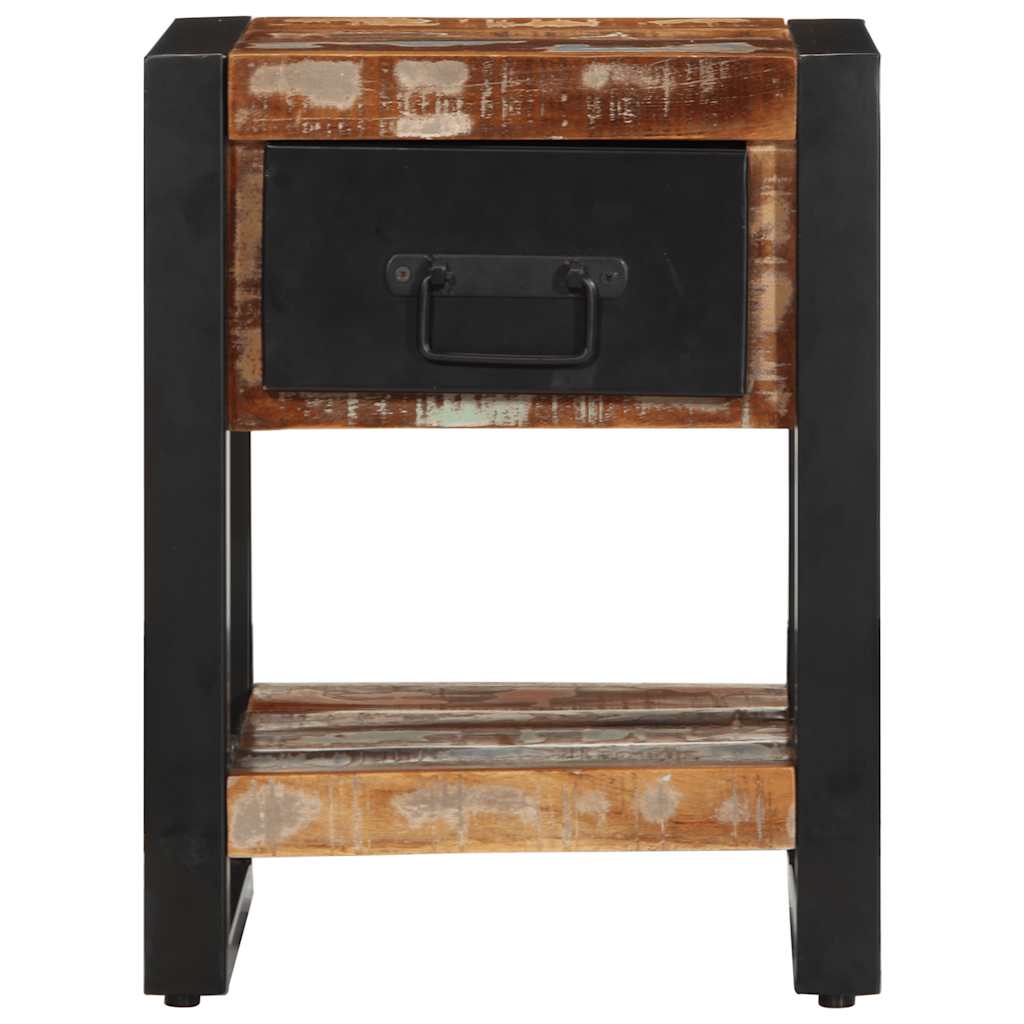 Bedside Cabinets Solid Rough Wood Mango 2