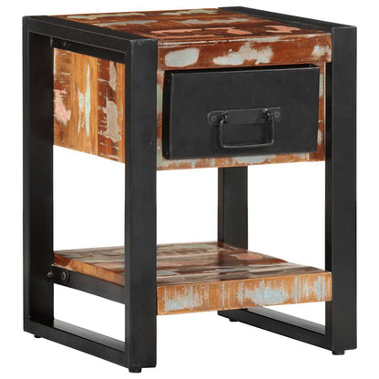 Bedside Cabinets Solid Rough Wood Mango 2