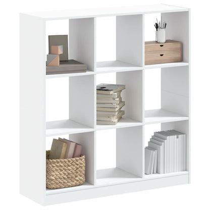 Bookcase Engineered Wood White 102 cm 108 cm