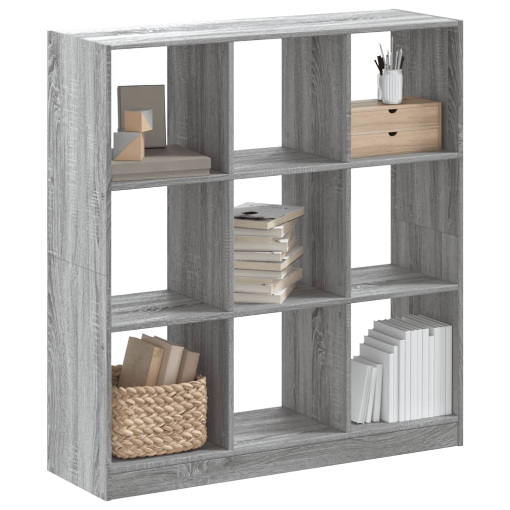 Bookcase Engineered Wood Grey sonoma 102 cm 108 cm