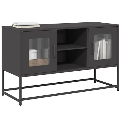 TV Cabinet 68x39x60,5 cm Steel Black 100.5 cm