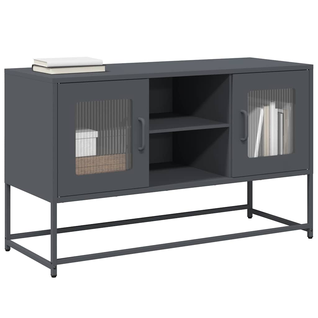 TV Cabinet 68x39x60,5 cm Steel Anthracite 100.5 cm