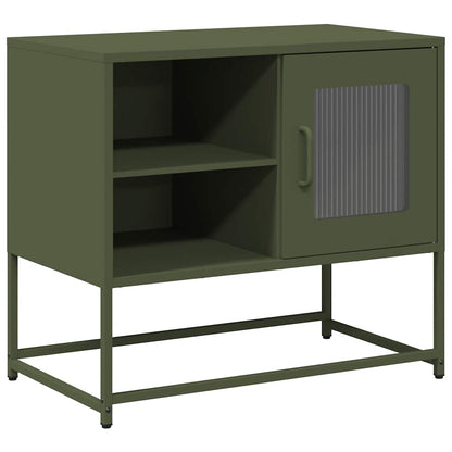 TV Cabinet 68x39x60,5 cm Steel Olive green 68 cm