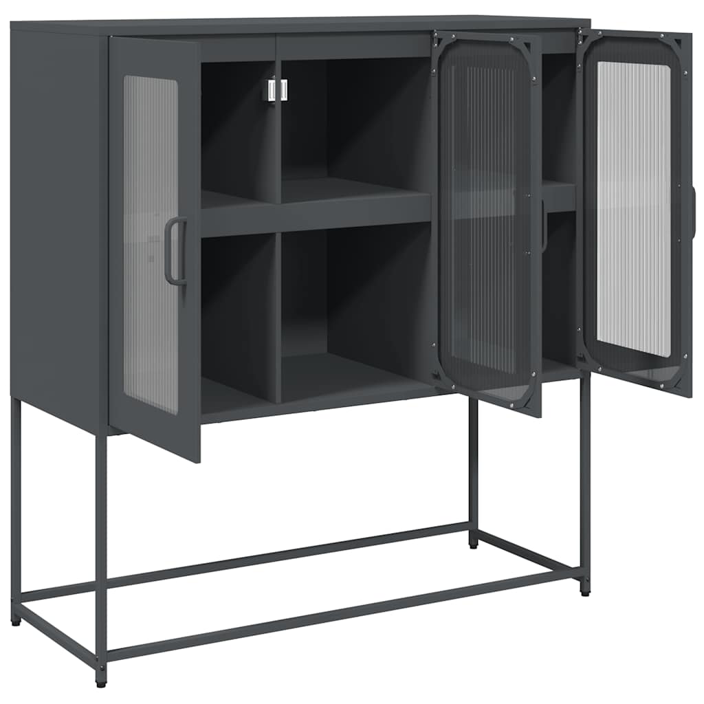 Sideboard 100,5x39x107 cm Cold-rolled Steel Anthracite