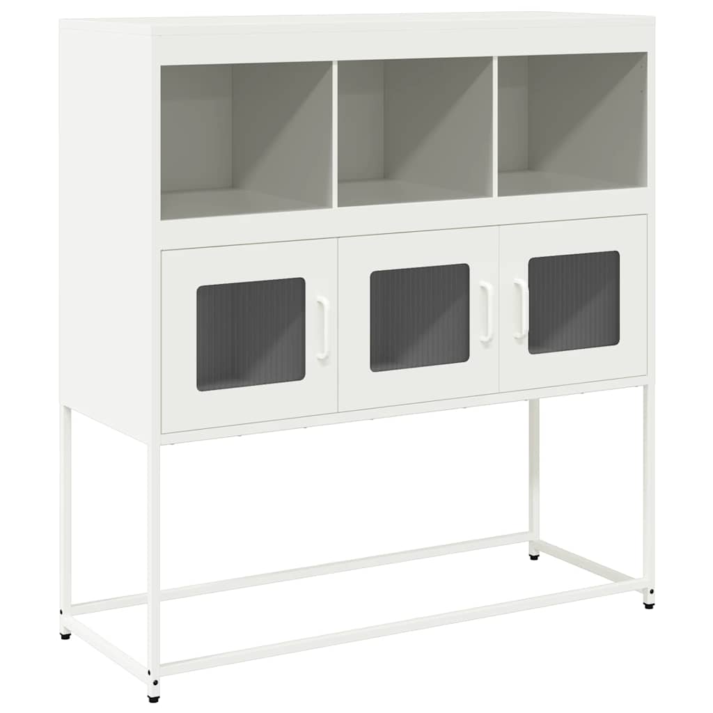 Sideboard 100,5x39x107 cm Cold-rolled Steel White