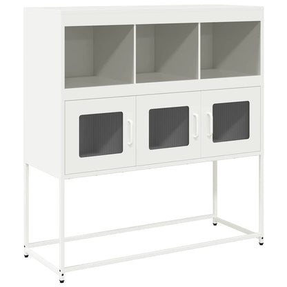 Sideboard 100,5x39x107 cm Cold-rolled Steel White