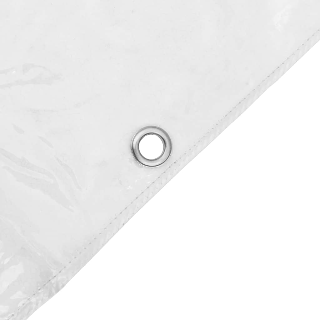 Clear Tarpaulin with Eyelets PVC Width 4 m 6 m