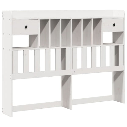 vidaXL Bookcase Bed without Mattress White 140x200 cm Solid Wood Pine 5