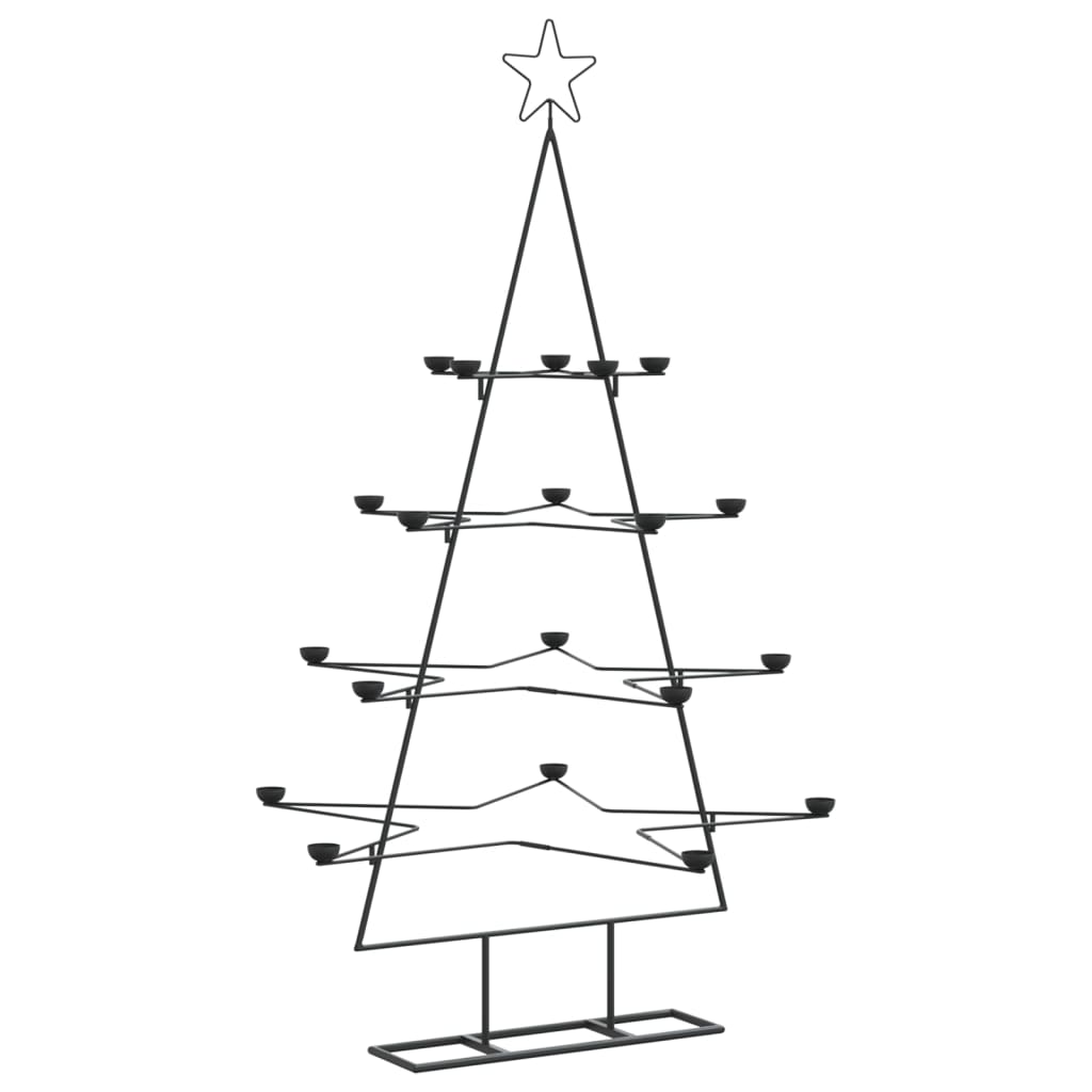 Metal Christmas Tree for Decoration Black