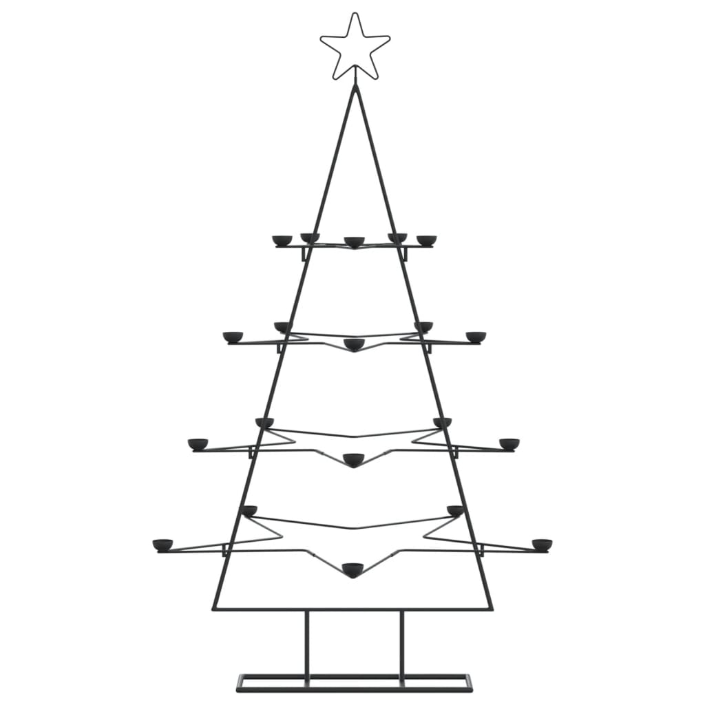 Metal Christmas Tree for Decoration Black