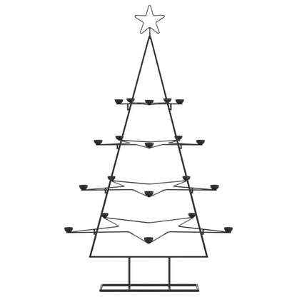Metal Christmas Tree for Decoration Black