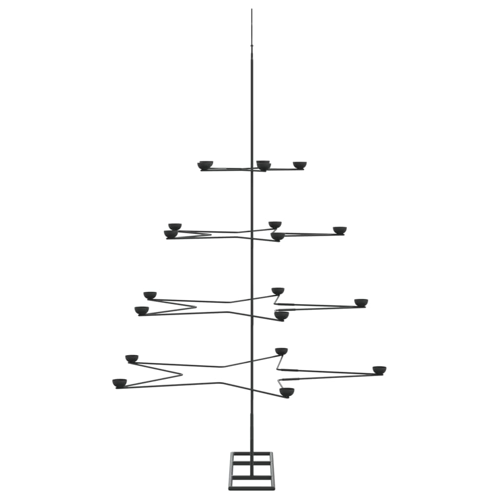 Metal Christmas Tree for Decoration Black