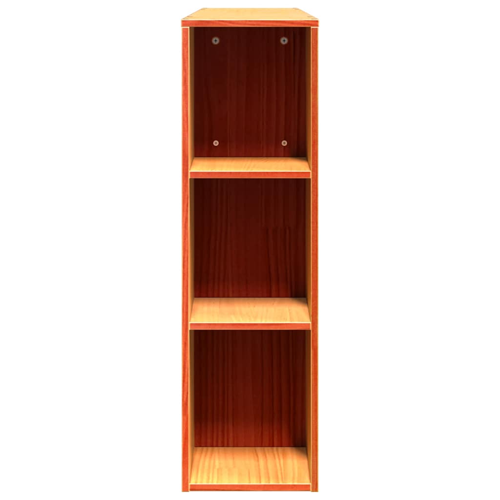 Headboard with Storage Solid Wood Pine Wax Brown 150 cm