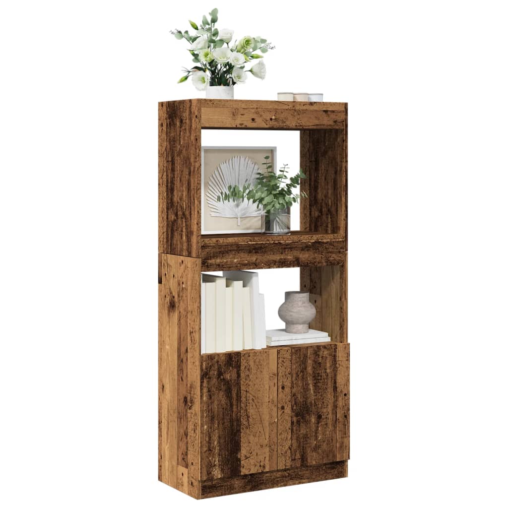 Highboard 63x33x100 cm Engineered Wood Old wood 140 cm