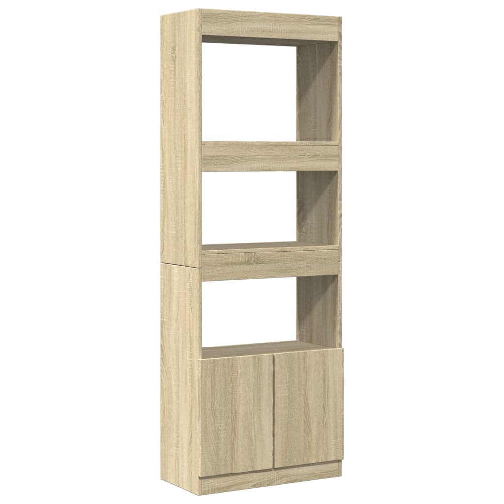 Highboard 63x33x100 cm Engineered Wood Sonoma oak 180 cm