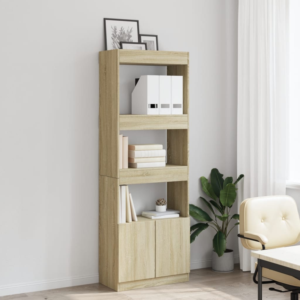 Highboard 63x33x100 cm Engineered Wood Sonoma oak 180 cm
