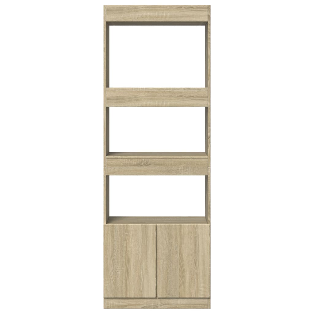 Highboard 63x33x100 cm Engineered Wood Sonoma oak 180 cm