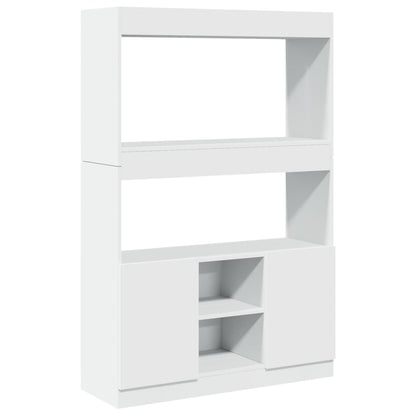 Highboard 92x33x140 cm Engineered Wood White 140 cm