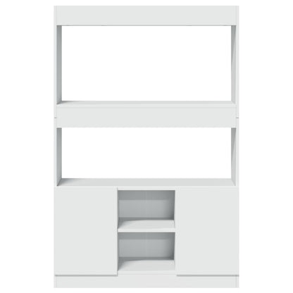 Highboard 92x33x140 cm Engineered Wood White 140 cm