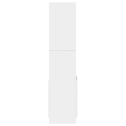 Highboard 92x33x140 cm Engineered Wood White 140 cm