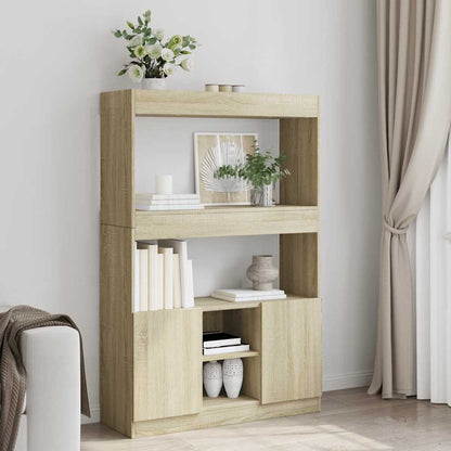 Highboard 92x33x140 cm Engineered Wood Sonoma oak 140 cm
