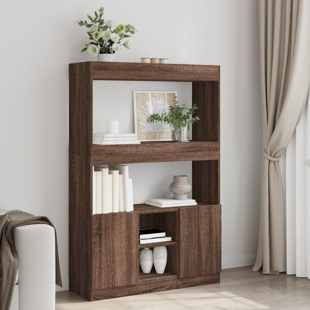 vidaXL Highboard 92x33x140 cm Engineered Wood