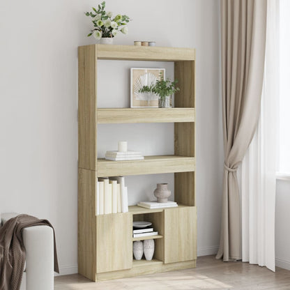 Highboard 92x33x140 cm Engineered Wood Sonoma oak 180 cm