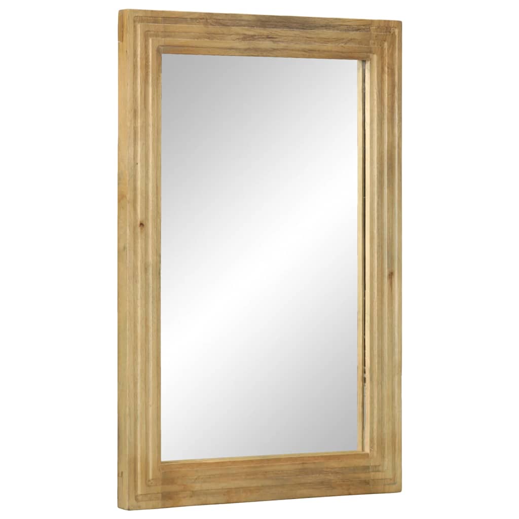 Bathroom Cabinet Set 5 pcs Natural 38 x 33 x 160 cm Solid mango wood