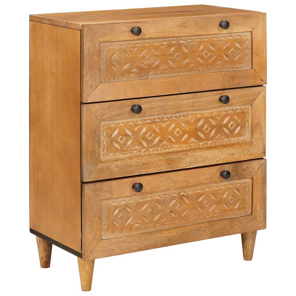 vidaXL Sideboard 3 pcs 180 x 33.5 x 75 cm Solid mango wood Brown 2