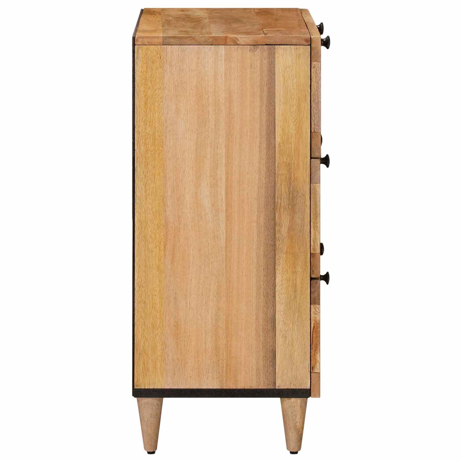 vidaXL Sideboard 2 pcs 60 x 33 x 75 cm Solid Mango Wood Natural 5