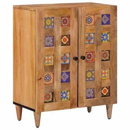 vidaXL Sideboard 3 pcs 60 x 33.5 x 75 cm Solid Mango Wood Natural 3